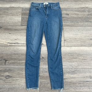 Paige ankle cropped jeans